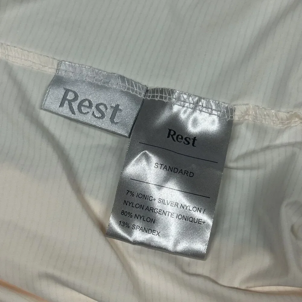 Rest Pillowcases Standard 20x26 Peach Silver Nylon Spandex Machine Washable Soft